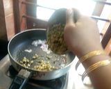 A picture of step 3 of Protein paked salad.