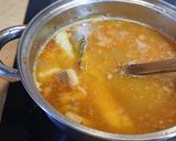 Foto del paso 8 de la receta Sopa de rape, langostinos y mejillones