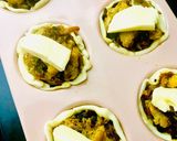 Foto del paso 6 de la receta: 🥘TARTELETAS Y CANASTITAS 🥘 DE COLIFLOR🥘🧀🥕🧅🥕🧀ZANAHORIAS🥕 Y 🧅CEBOLLA🧅