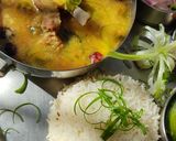 A picture of step 13 of Achaari daal.