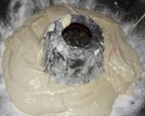 A picture of step 7 of Red velvet marble cake #Idulfitrirecipescontest.