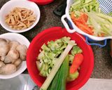 Hình bước làm 1 của món Bún xào chay