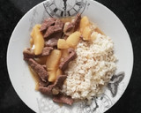 Foto del paso 8 de la receta: Hígado con manzana y arroz 🍏