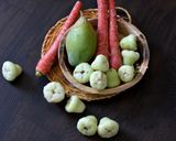 A picture of step 1 of Carrot – Bell fruit Kosambari /salad.
