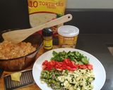 Foto del paso 1 de la receta Fajitas rellenas de pollo al curry con samfaina(diferentes)
