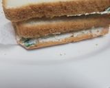 A picture of step 1 of Coleslaw sandwich.