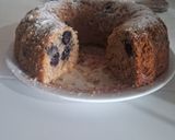 Foto del paso 11 de la receta: Budín integral de avena, arándanos y yogur sabor a duraznos con limón🍋🫐