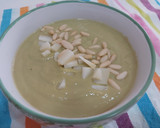 Foto del paso 4 de la receta: Puré de calabacín, puerro y brócoli, con queso a taquitos