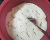 A picture of step 5 of Kulfi flavoured tres letches cake.