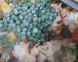 A picture of step 1 of Mix veggies.