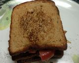 A picture of step 8 of Paneer club sandwich.