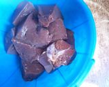 A picture of step 1 of Grilled liver.