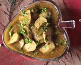 A picture of step 8 of Arvi(taro root)Ka Khatta (curry).