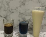 Foto langkah ke 1 dari resep Es Kopi Susu Bunga Telang (kental manis).