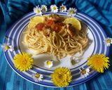 Foto del passaggio 3 della ricetta Spaghetti al limone con bocconcini di pollo