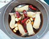 Hình bước làm 3 của món Nấm Đùi Gà Kho 새송이버섯초림(Món Chay)