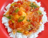 Foto langkah ke 11 dari resep Telur Ceplok Saus Pedas Asam Manis.