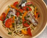 Une image de l'étape 5 de Spaghettis aux sardines (ramen de sardines).