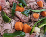 Foto del paso 1 de la receta: Pollo en salsa con calabacín