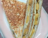 A picture of step 4 of Cheesy Banana Peanut Butter Toast.