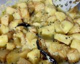 A picture of step 9 of Bengali Aloo Posto.