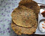 A picture of step 8 of Mixed flour n mix leafy green vegetables thepla.