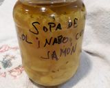 Foto del paso 1 de la receta: Estofado de garbanzos con costilla y caldo de col y nabo