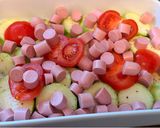 Virslis rakott cukkini recept fázis 4 fotója