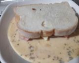 Foto del paso 3 de la receta: Sanduche de jamón y queso mozzarella crocante