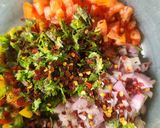 A picture of step 3 of Chickpeas Hung Curd Salad Sandwich - Kala Chana Dahi Salad Sandwich.