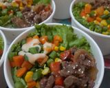Foto langkah ke 8 dari resep Rice bowl with beef teriyaki.