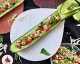 A picture of step 3 of Cucumber Boats.