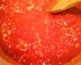 Rote Linsen Chili mit Couscous - Chili sin Carne Rezeptschritt 5 Foto