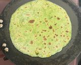 A picture of step 4 of Healthy & Protein Pack Palak Paneer Paratha 🫓.