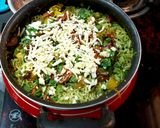 A picture of step 4 of Hyderabadi Biryani.