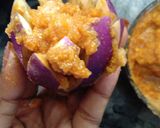A picture of step 1 of Andhra style Stuffed brinjal sabji.