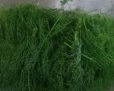 A picture of step 1 of Kathiyawadi style Dill leaves curry (suva bhaji nu shaak).