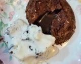 A picture of step 8 of Molten lava cake 😋😋😋.