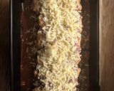 A picture of step 5 of Enchiladas with black bean mole.