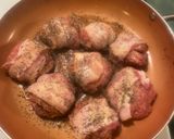 A picture of step 2 of Bacon-wrapped jalapnos. 🔥 🙂.