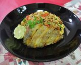 รูปขั้นตอนการทำที่ 5 ของ ข้าวผัดน้ำพริกปลาสลิด