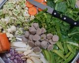 Foto langkah ke 1 dari resep 🍲 Capcay Bakso.