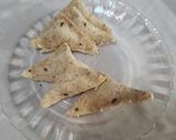 Foto langkah ke 3 dari resep Roti Tawar Gandum Goreng isi Cokelat.