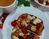 A picture of step 3 of Tomato feta bruschetta.