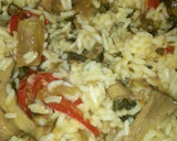 Foto del paso 4 de la receta: Arroz con setas y acelgas en salsa teriyaki (vegetariano)