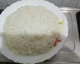 A picture of step 1 of Mixed Fried Rice.