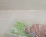 Foto langkah ke 6 dari resep Lemper Ayam aroma Pandan.