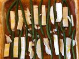 Summer bean & halloumi tart