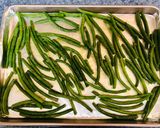 A picture of step 3 of Lemon Mustard Roasted Green Beans.