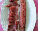 Foto del paso 3 de la receta: Solomillo de bonito del Mediterráneo al punto con arroz marinado